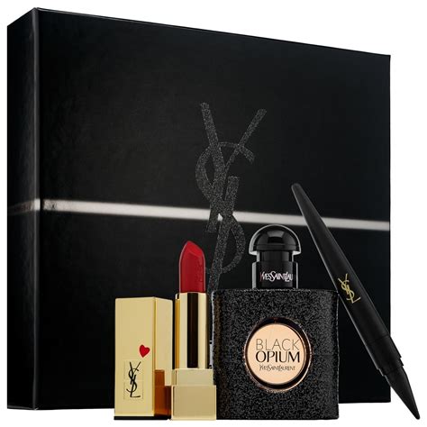 ysl makeup bag gift set|yves saint laurent makeup sale.